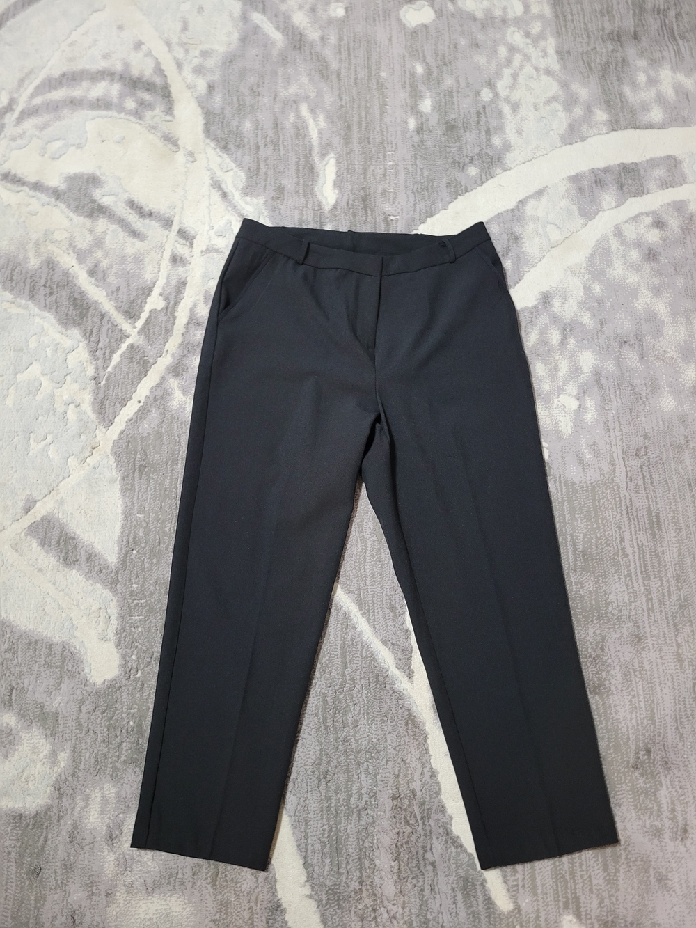 Lily Morgan Women's Black High-Rise Trousers Size 12